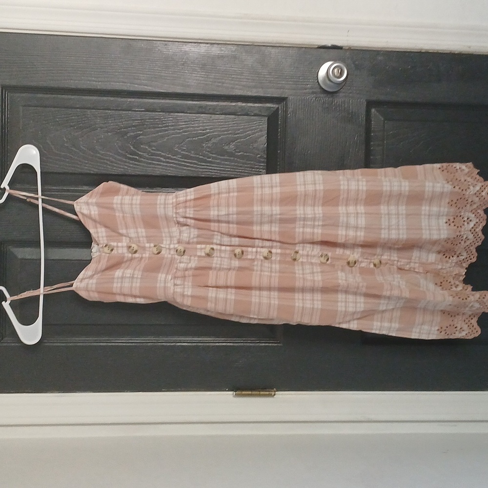Harper Heritage patterned pink dress